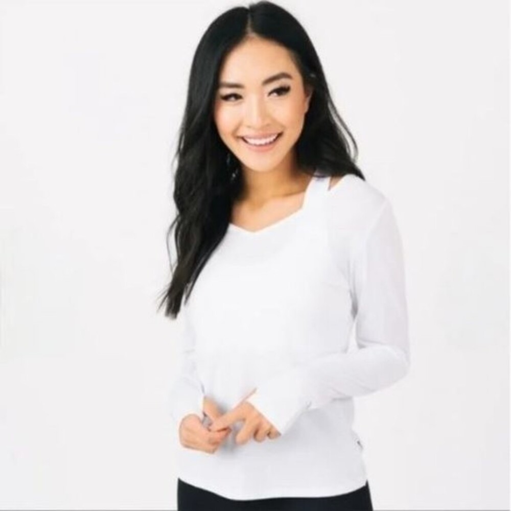 Zyia Active White V Back Vibe T Size XXXL